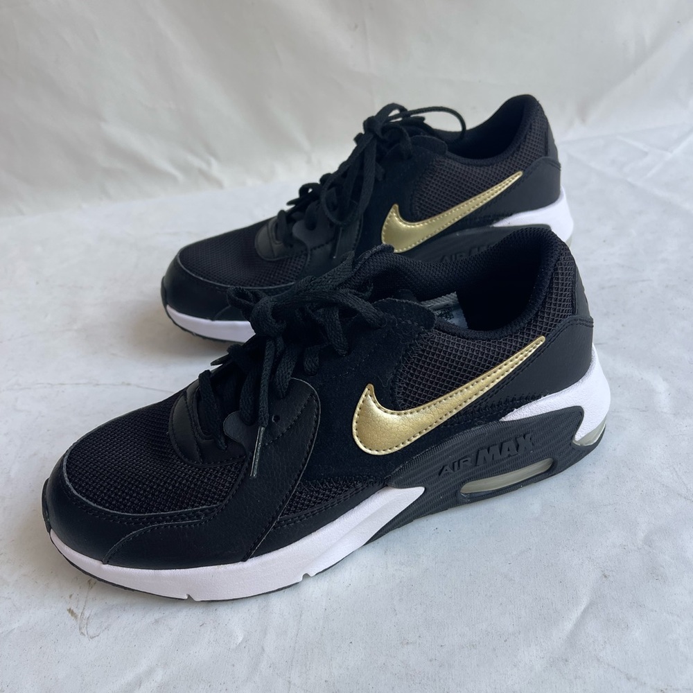 Nike Air Max Excee Black Gold  Size 5.5Y / 7 Women CD6894 006 New